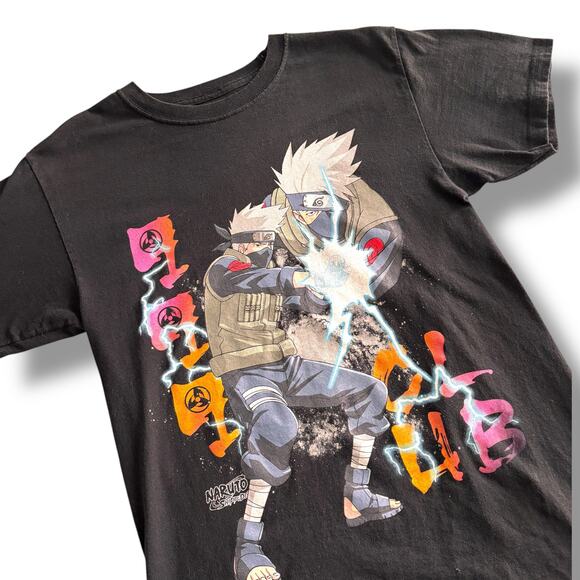 2007 Juice Wrld 999 x Naruto Shippuden T-Shirt Size Small Black Unisex Anime - Picture 1 of 7